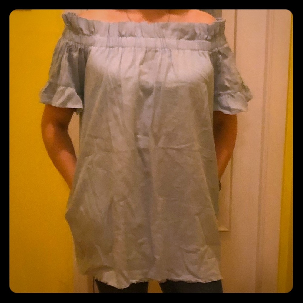 Unique top purchased from a boutique.